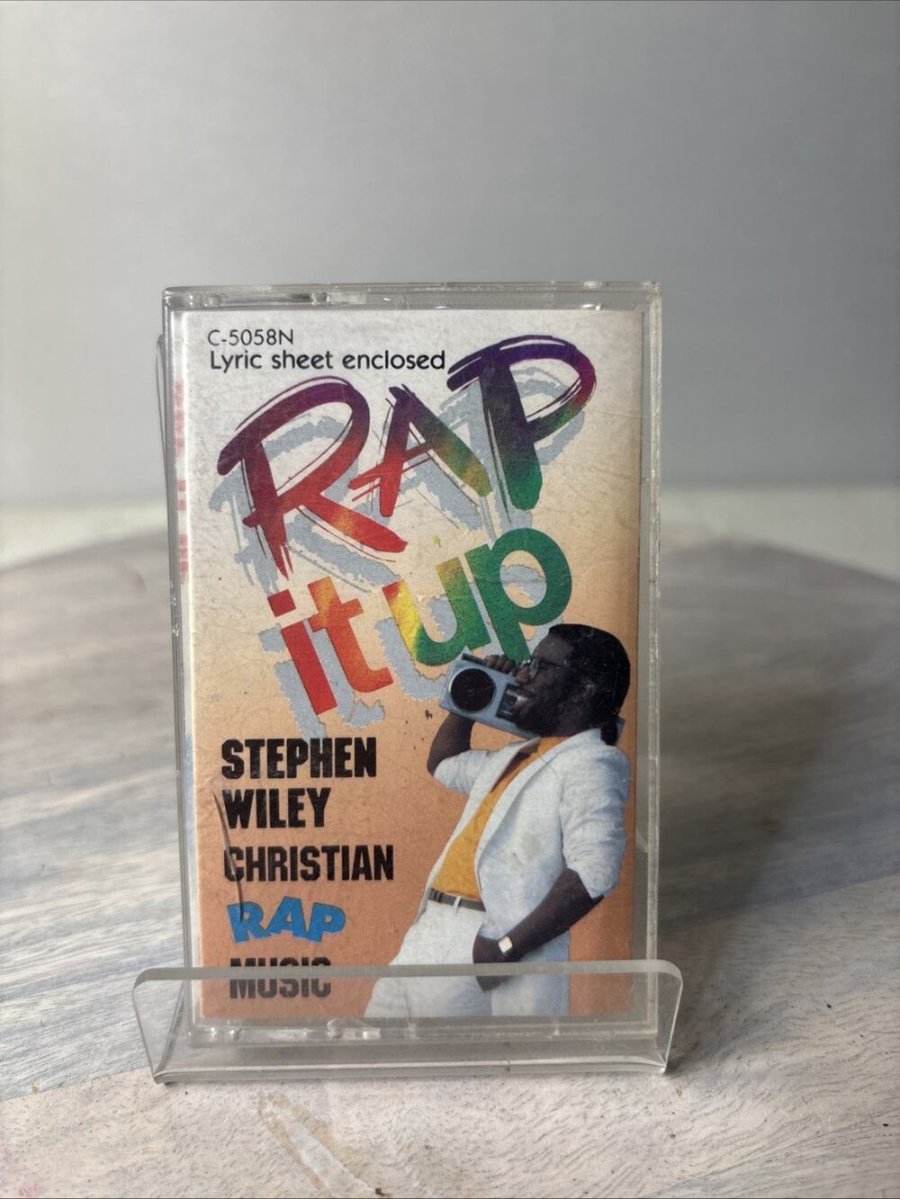 Stephen Wiley Rap It Up Cassette Tape 1985 Brentwood Records Rare Christian Hip